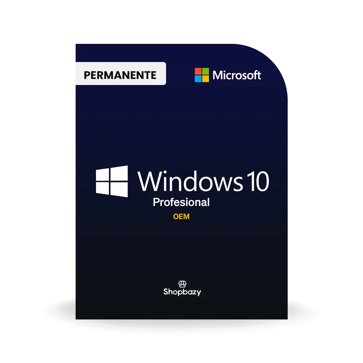 Imagen de la licencia de Windows 10 Profesional OEM.